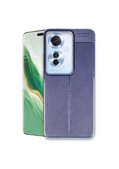 Oppo Reno 11f Kılıf Auto Focus Kapak - Lacivert 0.2M-Çok Renkli