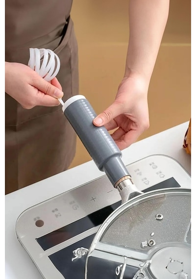 Silikon Saplı Pratik Mutfak Gereci Kaplama Uçlu Çok Amaçlı 14 Cm Sarı