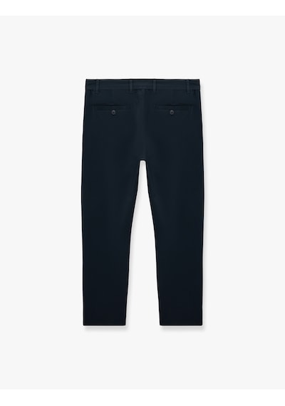 Koton Viskon Karışımlı Cepli Slim Fit Kumaş Pantolon Lacivert 6sam40079hw