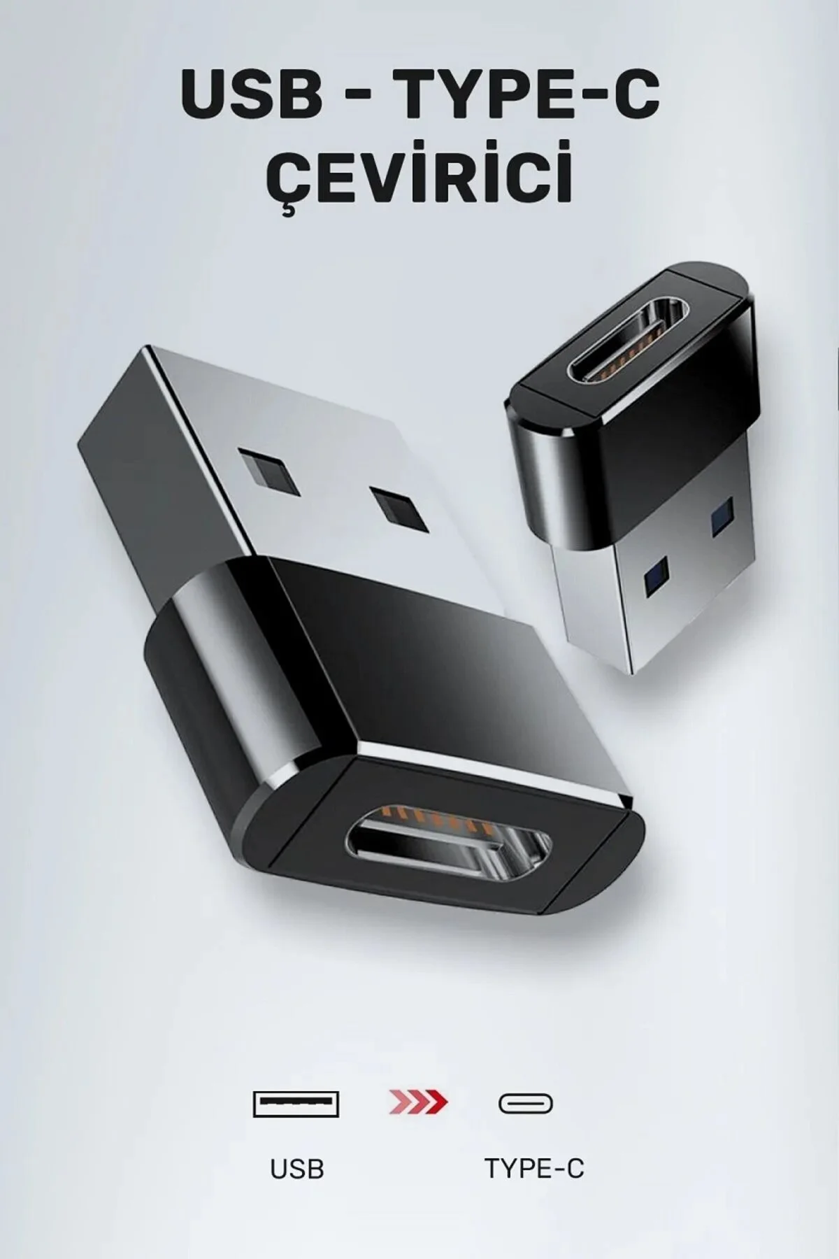 Type-c To Usb Yüksek Hızlı Usb C Tipi Kadın Usb Tip A Erkek Hızlı Şarj Data Otg Adaptör Dönüştürücü