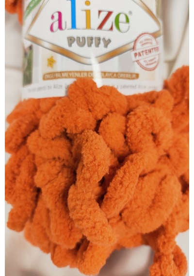 Puffy Portakal El Örgü İpi 100gr. 9mt. 5'li Paket - Renk: 6