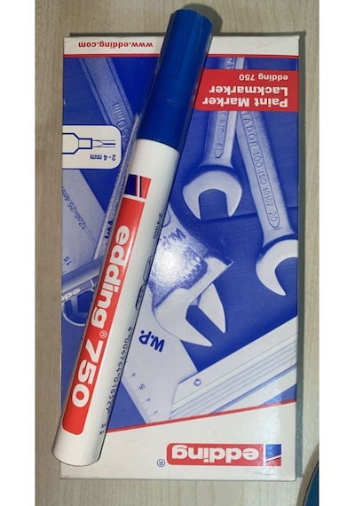 Edding 750 Paınt Marker Kalem Mavi Renk Mavi