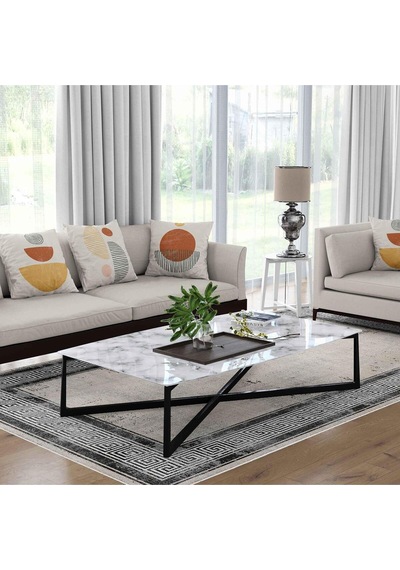 Kaymaz Taban Yıkanabilir Halı Mutfak, Salon, Yatak Odası İçin Modern Dijital Baskı Halı Slnhalı04 - 0015 Çok Renkli