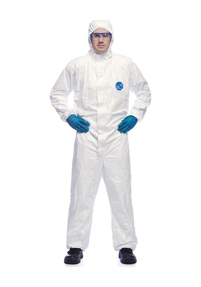 Dupont Tyvek 500 Xpert Başlıklı Kimyasal Koruyucu Tulum - L