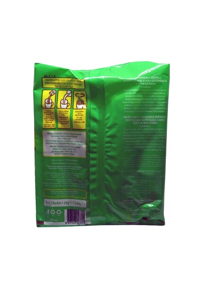 Kahve Dünyası Hazır Kahve 18 Gr X 8'li Paket 3'ü 1 Arada Fındık Aromalı 8'li Paket 18 G