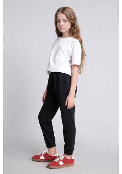 Defacto Jogger Siyah Kız Çocuk Eşofman Altı Y1226a6/bk81