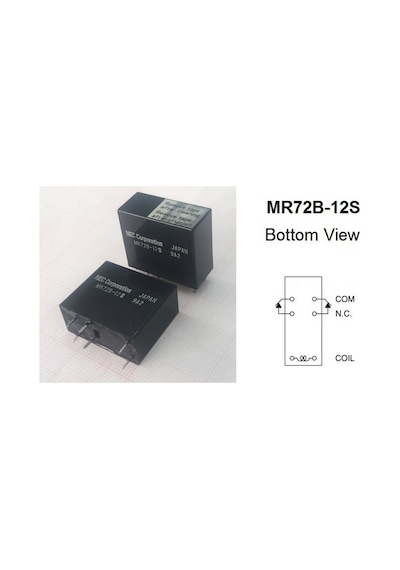 Mr72B-12S 6Pin'Li Röle Çift Kontak Normalde Kapaldır 12Vdc 5A