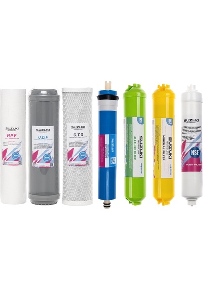 Açık Kasa Su Arıtma Cihazı Tam Set (7 Filtre)Alkali Ve Mineral Fi