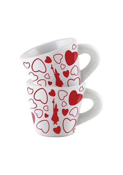 Bialetti Y0tz022 Set 2 Tazzine Espresso Cuore T099-y0tz022 Bialetti