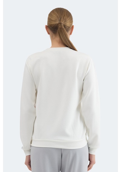 Slazenger Krıstıa I Kadın Ekru Sweatshırt Ekru
