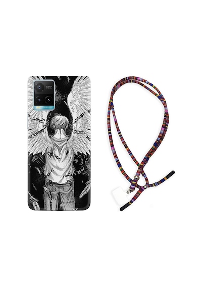 Vivo Y21S Kılıf Rasta Boyun Askılı Angel 1883