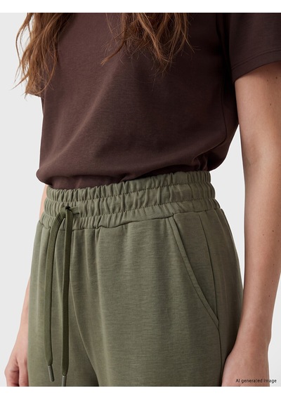 Lcw Modest Yeşil Soft Touch Kadın Eşofman Altı
