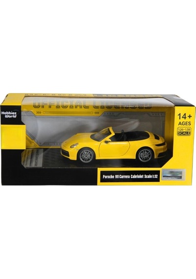 1/31 Porsche 911 Carrera Cabriolet Model Araba Çok Renkli