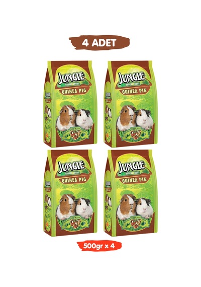 Premium Zenginleştirilmiş Özel Tahıllı Vitaminli Ginepig Yemi 500gr X 4 Adet