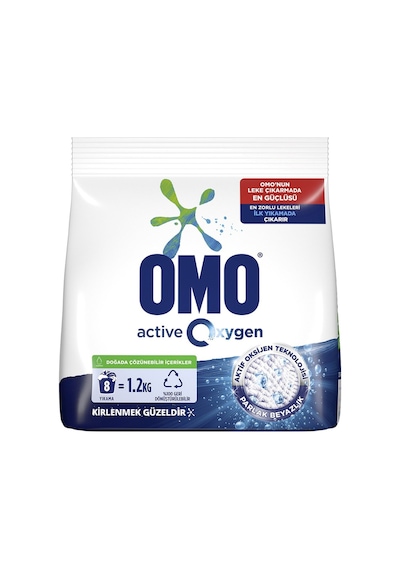 Omo Matik Active Oxygen Toz Deterjan 2 x 1200 G
