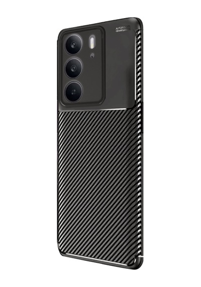 Realme C75 4g Uyumlu Auto Focus Karbon Kapak - Siyah