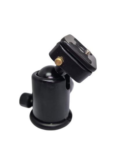 Kh-02 Ball Head Tripod Kafa, 360 Pan Tilt, 10kg Taşıma Kapasiteli, 1/4" Vida Uyumlu, Hızlı Bağlantı Plakalı Metal Kamera Kafası