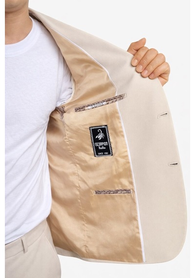 Erkek Slim Fit Mikro Desenli Takım Elbise 2 Düğmeli Çift Yırtmaçlı Modern Ceket Pantolon Takım Taş Erkek Slim Fit Mikro Desenli Takım Elbise 2 Düğmeli Çift Yırtmaçlı Modern Ceket Pantolon Takım Taş
