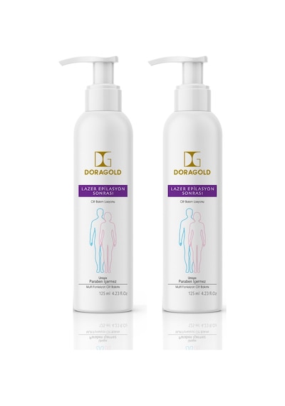Doragold Lazer Epilasyon Sonrası Cilt Bakım Losyonu Krem 2 x 125 ML