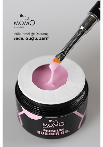 Momo Professional Premium Builder Gel Protez Tırnak Jeli No.06 Pembe 10 gr