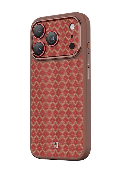 Apple Uyumlu   iPhone 17 Pro Benks Armorwarrior Armorgrid Serisi Kevlar Kamera Lens Koruyucu Turuncu