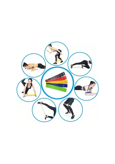 Aerobik Band Pilates Yoga Fitness Squat Çalışma Lastiği Sarı
