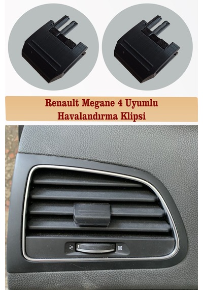 Enault Megane 4 Uyumlu Klima, Kalorifer Dönüş Kiti Klipsi