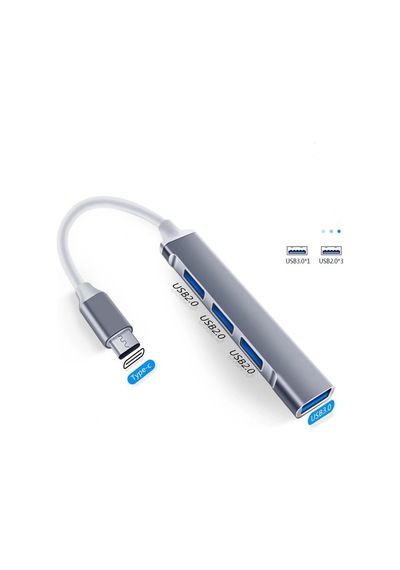 Eıma Ehb-12 Type-c Usb Çoklayıcı Hub 4 Port Usb 3.0 Dönüştürücü Adaptör