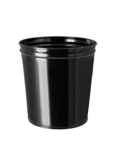 13 Lt Masa Altı Boyalı Çöp Kovası 1 Adet Siyah