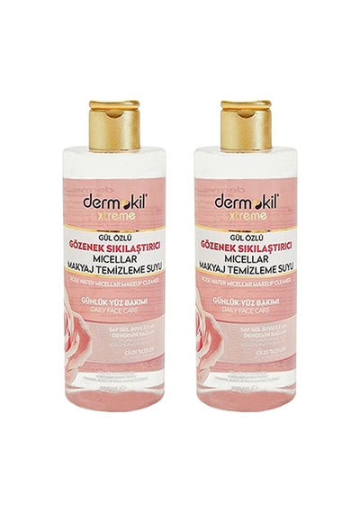 Dermokil Gül Özlü Gözenek Sıkılaştırıcı Makyaj Temizleme Suyu 2 x 400 ML