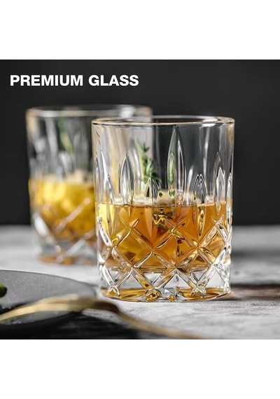 İçme Bardakları, 8 Parça Kristal Cam Bardaklar, Karışık Züccaciye Seti, 4 Adet Kristal Eski Moda 325 Ml Highball Diğer
