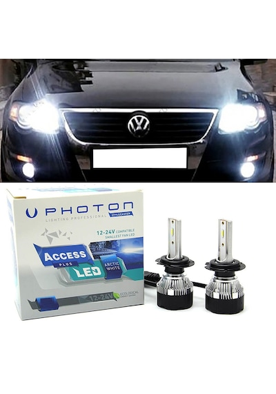 Vw Passat B6 Led Xenon Sis Farı Ampulü H8 Access Yeni Seri Beyaz