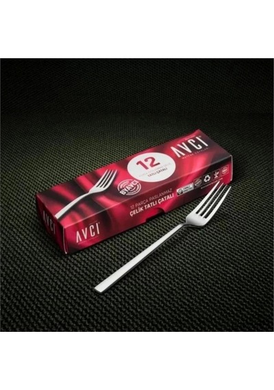 Avcı St103 Star Tatlı Çatalı 2.5mm 12 Li Gri