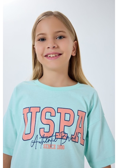 U.s. Polo Assn. Kız Çocuk Yeşil Şort Takım Us2521-c-v2 Yeşil