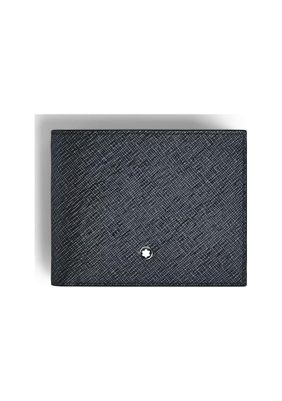 220384 Montblanc Sartorial 6 Cc Tweed Mavi Cüzdan Çok Renkli