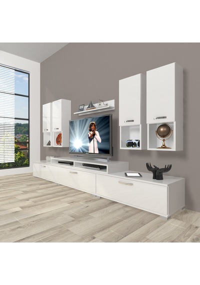 Decoraktiv Ekoflex 8da Slm Tv Ünitesi Tv Sehpası Beyaz