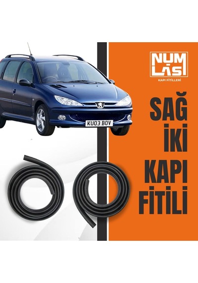 Peugeot 206 Station Wagon Sağ Ön Ve Arka Kapı Fitili-a Kalite-numlas-nm3691