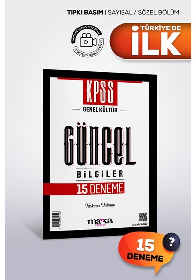 Kpss Güncel Bilgiler 15 Deneme Çözümlü Marka Yayınları