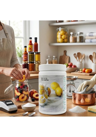 Limon Tuzu Sitrik Asit Medium 200 Gr Turşu, Salamura, Reçel Ve İçecekler İçin Asitlik Düzenleyici