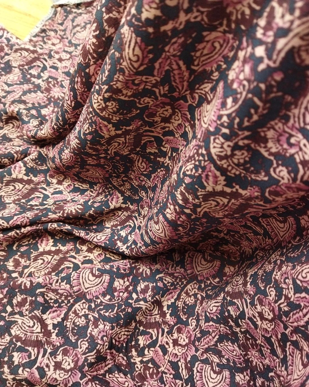 Pamuk Viskon Vual Lacivert Bordo Renklerde En: 135 Cm-981 Renkli