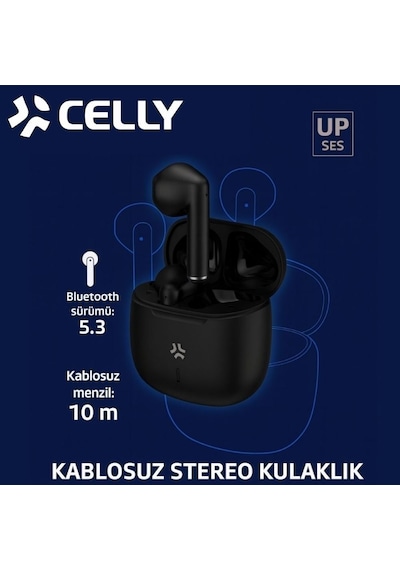Celly BUZ2 Tws Tam Kablosuz Bluetooth 5.3 Dokunmatik Kulak İçi Kulaklık