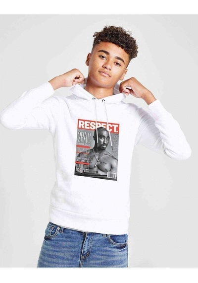 Tshirthane Rap Hiphop 2Pac Respect Cover Baskılı Unisex Çocuk Sweatshirt (528872232)