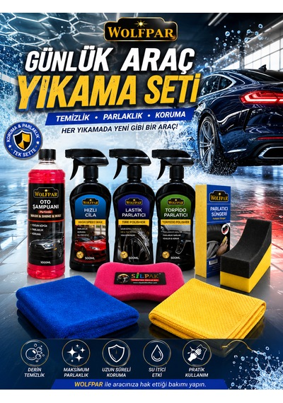 Günlük Araç Yıkama Seti