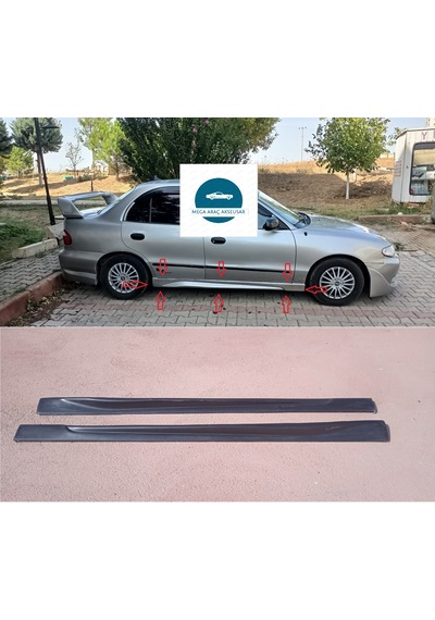 Hyundai Accent Yumurta Kasa Marşpiyel Takımı 4 Sağ Sol Boyasız Ham Siyah