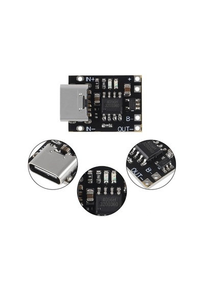 Tp4056 Type-c 3.7v Mini Şarj Devresi Korumalı Mod