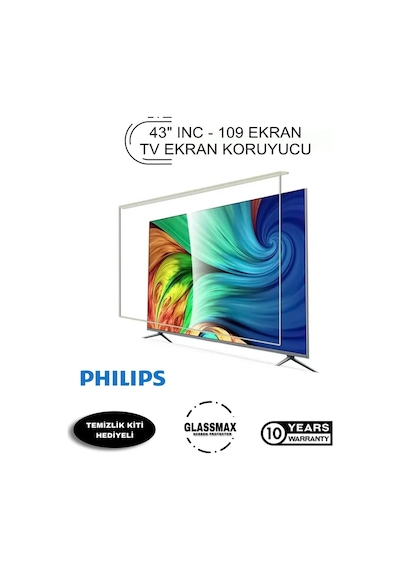 Philips 43pus7805/12 Uyumlu 43" Inç 109 Ekran Tv Ekran Koruyucu