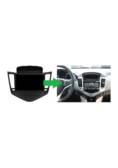 Chevrolet Cruze - Araç Multimedya Ekran - 2gb 32gb - Old - Black - 2008 - 2012 - 9 Inch - Myway - Red