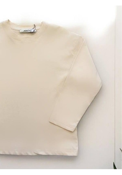 Jack Lions Çocuk Pamuklu Basic İnce Uzun Kollu T-shirt-14619 Bej