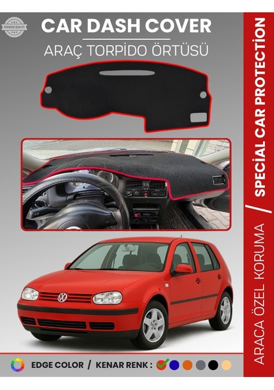 Volkswagen Golf 4 1997-2003 Torpido Örtüsü Ön Göğüs Koruma Tam Uyum Uv Koruma - 394 Stiloto