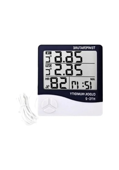 Kablolu Termometre Ve Nem Ölçer, Geniş Lcd Ekran